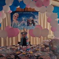 torta ed allestimento frozen