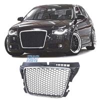 GRIGLIA AUDI A3 8P 08-12 LOOK RS3 NERO CROMATO