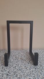 Supporto metallo nero per oggetti