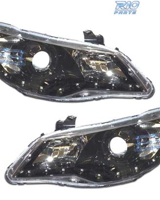FARI HONDA CIVIC 4P 05- LUCE DIURNA LED FONDO NERO