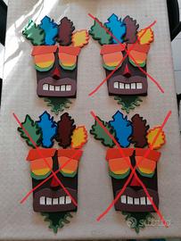Crash Bandicoot maschera Aku Aku fatte a mano