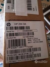 hp laptop 250 G 6 Intel core 3 NUOVA BATTERIA