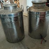 Recipiente per olio di oliva in acciaio inox