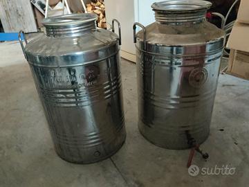 Recipiente per olio di oliva in acciaio inox