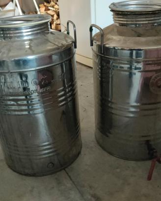 Recipiente per olio di oliva in acciaio inox