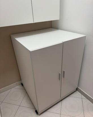 Mobile bianco opaco adatto per lavatrice/asciugatr