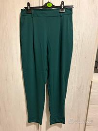 Primark - Pantalone verde morbido tg.44