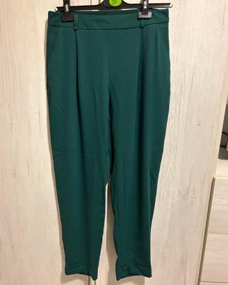 Primark - Pantalone verde morbido tg.44