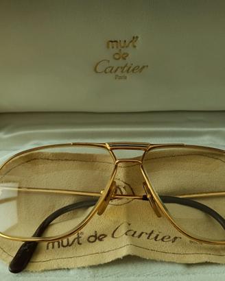 Occhiali da Vista Placcati Oro Cartier