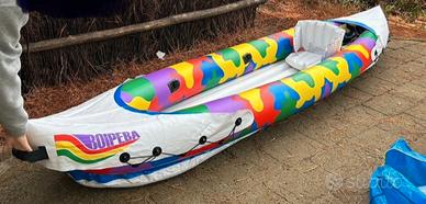 canoa gonfiabile tre posti