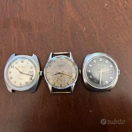 Lotto 3 orologi meccanici funzionanti