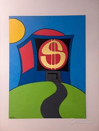 Dipinto Pop Art Originale “Casa Del Dollaro”