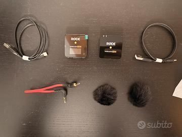 Microfono Rode Wireless GO II con accessori