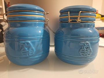 Barattoli in ceramica  blu