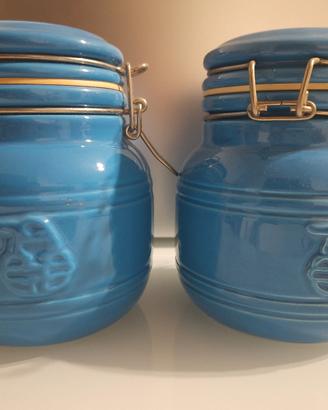 Barattoli in ceramica  blu