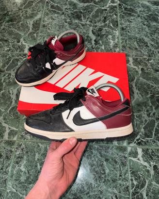 Nike dunk low rosse nere bianche taglia 38.5