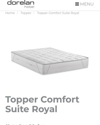 Topper memory matrimoniale 180x200 Dorelan