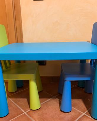 Ikea tavolino e sedie