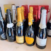 Bottiglie varie di prosecco, champagne, altro (16)