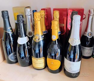 Bottiglie varie di prosecco, champagne, altro (16)