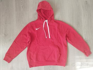 Felpa con Cappuccio Nike Club Fleece Rossa