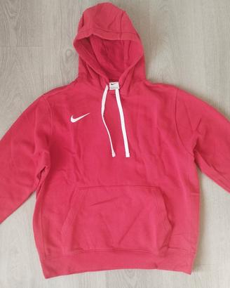 Felpa con Cappuccio Nike Club Fleece Rossa