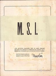 Appunti di propaganda M.S.I.