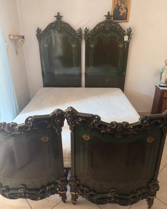 Letto matrimoniale Liberty originale primi '900