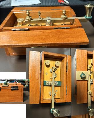 Tasto verticale (straight key) d'epoca