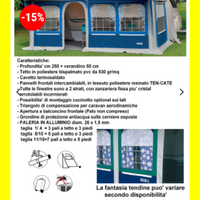 Veranda conver rodi taglia 2 per roulotte