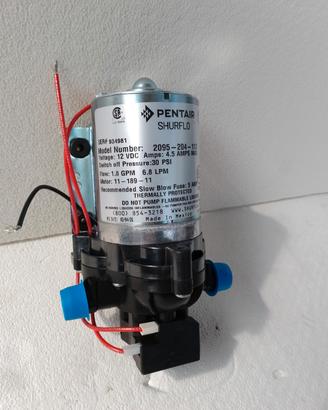 Pompa pentair shurflo 7 litri con filtri, 12 volt