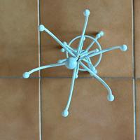 Portagioielli in ferro bianco H. 42,5