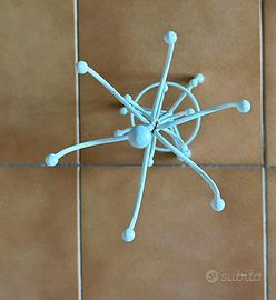 Portagioielli in ferro bianco H. 42,5