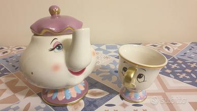 Teiera e tazza Disney La bella e la bestia