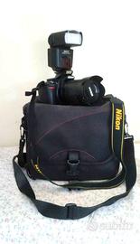 Fotocamera Nikon D3100 - Telecamera Sony D-25