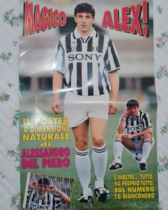 Poster Grandezza Reale Alex Del Piero - Anni 90