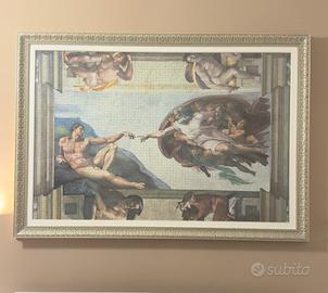 Cornice + puzzle “Creazione di Adamo”