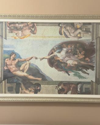 Cornice + puzzle “Creazione di Adamo”