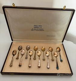 SET da 12 cucchiaini in ARGENTO 800