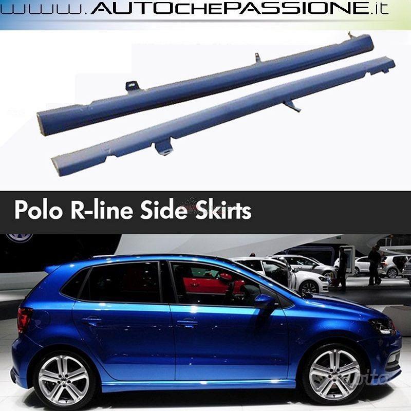 Tappetini auto Volkswagen Polo 6R (2009 - 2014) acabado R-Line blu