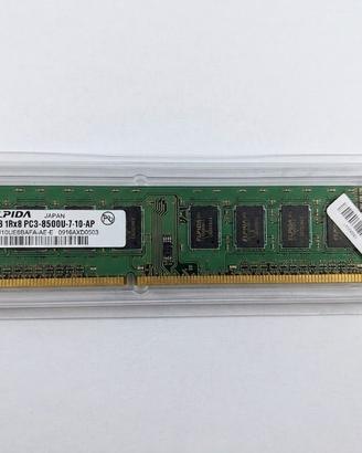 NR.7 RAM Desktop DDR3 1GB Elpida 1066MHz