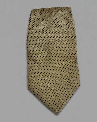 Elegante Cravatta Vintage in 100% Seta a Pois