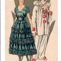 Cartolina Leodud Coppia Primi 900 Rif.2