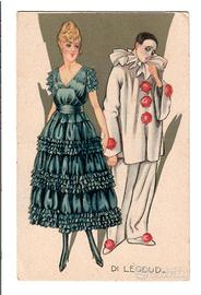 Cartolina Leodud Coppia Primi 900 Rif.2