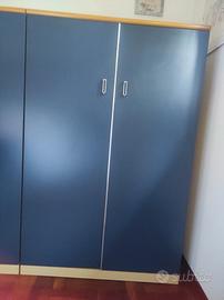 Armadio laccato blu