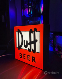 Lightbox Duff Beer – Lampada LED Decorativa (USB)