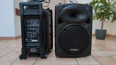 Casse amplificate a batteria karaoke pianobar