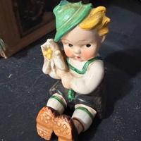 Statuetta porcellana ragazzo tirolese