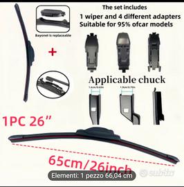 TERGICRISTALLI ANTERIORI UNIVERSALI AUTO NUOVI