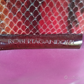 Roberta Gandolfi: borsa in nappa e pitone